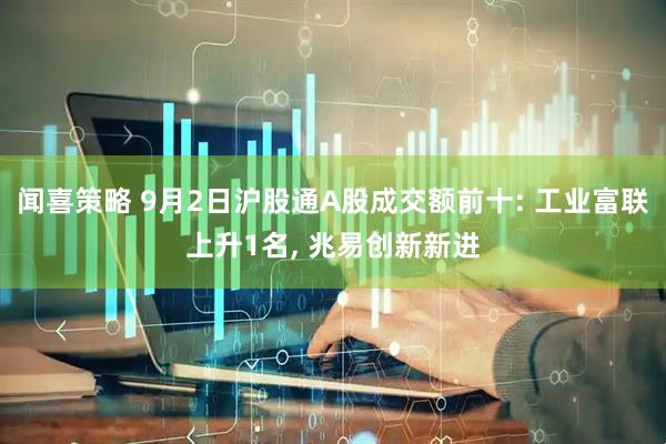闻喜策略 9月2日沪股通A股成交额前十: 工业富联上升1名, 兆易创新新进