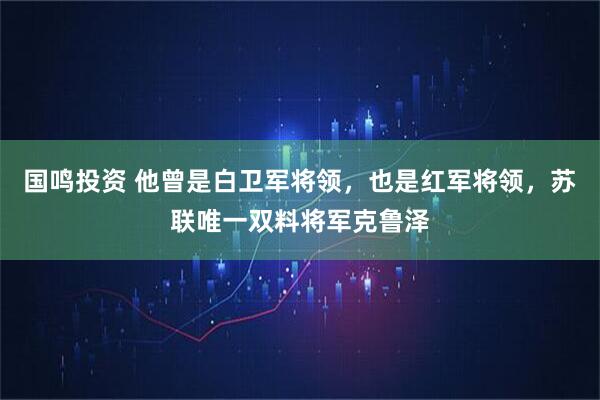 国鸣投资 他曾是白卫军将领，也是红军将领，苏联唯一双料将军克鲁泽
